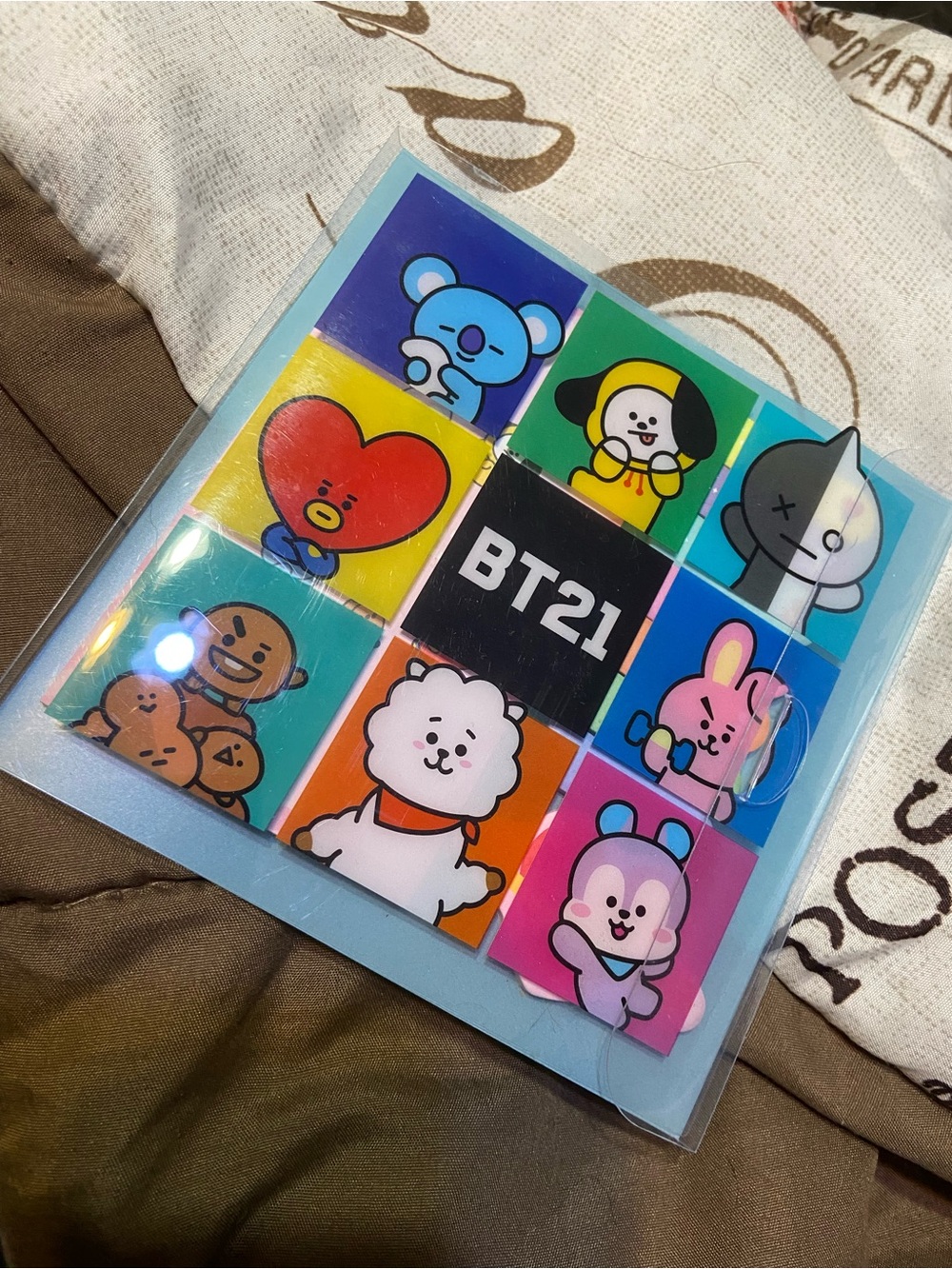 BT21 Character Sticky Notes - Colorful Cartoon Memo Pads